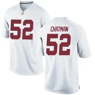 Game Men's Braylon Chatman Alabama Crimson Tide Nike Football College Jersey - White