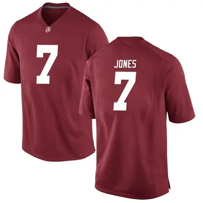 Game Men's DaShawn Jones Alabama Crimson Tide Crimson Football College Jersey -
