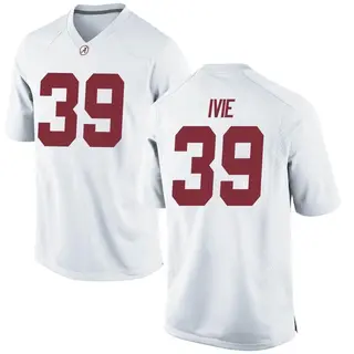 Game Men's Jake Ivie Alabama Crimson Tide Nike Football College Jersey - White