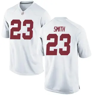 Game Men's James Smith Alabama Crimson Tide Nike Football College Jersey - White