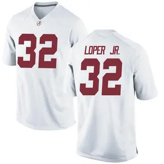 Game Men's Jay Loper Jr. Alabama Crimson Tide Nike Football College Jersey - White
