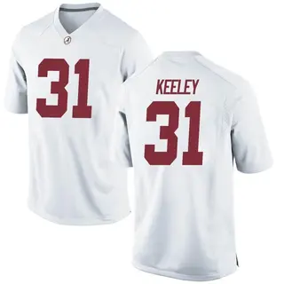 Game Men's Keon Keeley Alabama Crimson Tide Nike Football College Jersey - White