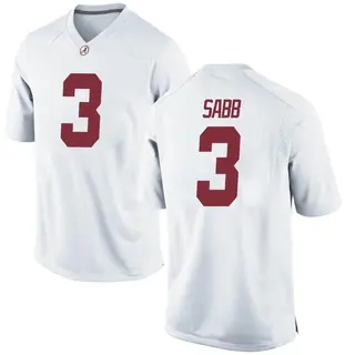 Game Men's Keon Sabb Alabama Crimson Tide Nike Football College Jersey - White