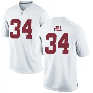 Game Men's London Hill Alabama Crimson Tide Nike Football College Jersey - White