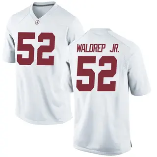 Game Men's Mal Waldrep Jr. Alabama Crimson Tide Nike Football College Jersey - White
