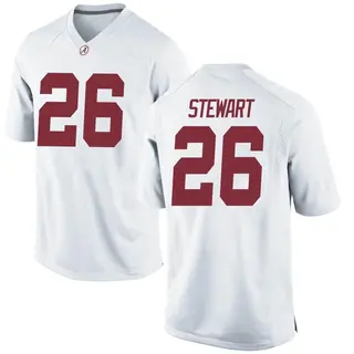 Game Men's Ryder Stewart Alabama Crimson Tide Nike Football College Jersey - White