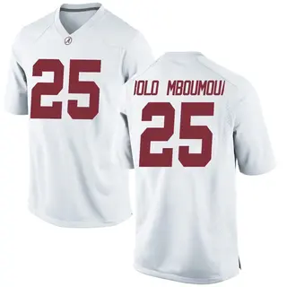 Game Men's Steve Bolo Mboumoua Alabama Crimson Tide Nike Football College Jersey - White