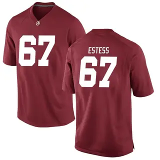 Game Men's Wade Estess Alabama Crimson Tide Nike Crimson Football College Jersey -