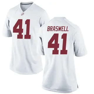 Game Women's Chris Braswell Alabama Crimson Tide Nike Football College Jersey - White