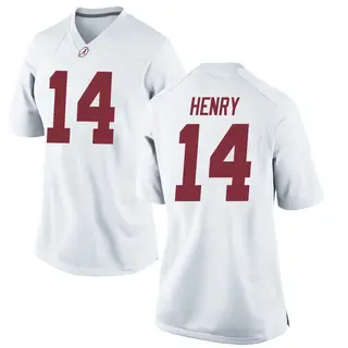 Game Women's Fatutoa Henry Alabama Crimson Tide Nike Football College Jersey - White