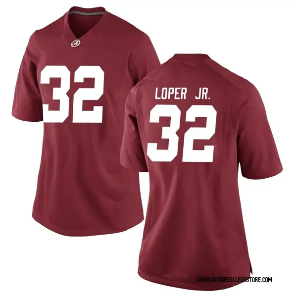 Game Women's Jay Loper Jr. Alabama Crimson Tide Nike Crimson Football College Jersey -
