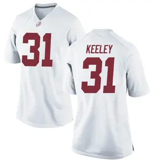 Game Women's Keon Keeley Alabama Crimson Tide Nike Football College Jersey - White