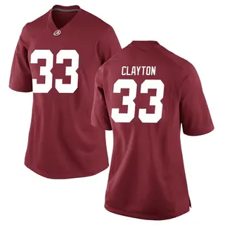 Game Women's Kyle Clayton Alabama Crimson Tide Nike Crimson Football College Jersey -