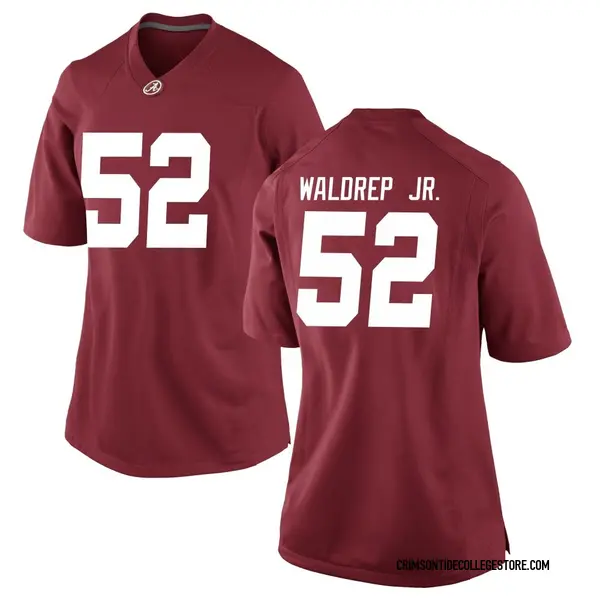 Game Women's Mal Waldrep Jr. Alabama Crimson Tide Nike Crimson Football College Jersey -