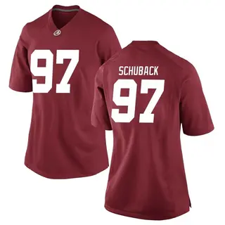 Game Women's Reid Schuback Alabama Crimson Tide Nike Crimson Football College Jersey -