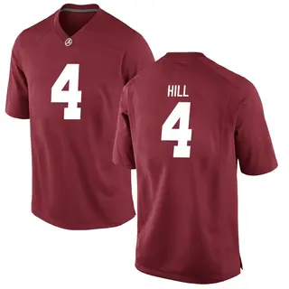 Game Youth Daniel Hill Alabama Crimson Tide Nike Crimson Football College Jersey -