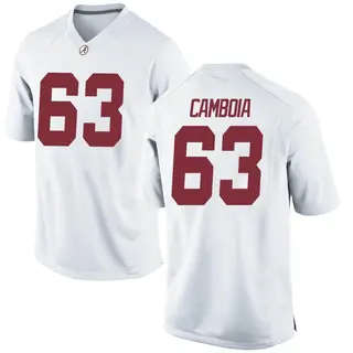 Game Youth Diego Camboia Alabama Crimson Tide Nike Football College Jersey - White