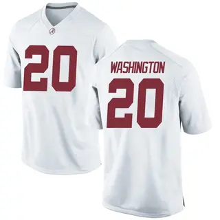 Game Youth Dre Washington Alabama Crimson Tide Nike Football College Jersey - White
