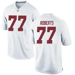 Game Youth Jaeden Roberts Alabama Crimson Tide Nike Football College Jersey - White