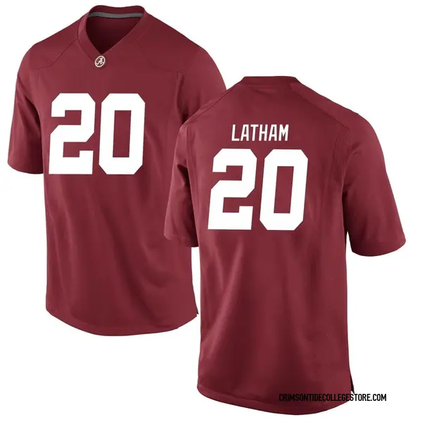 Game Youth Jah-Marien Latham Alabama Crimson Tide Nike Crimson Football College Jersey -