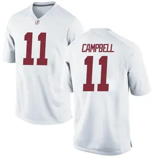 Game Youth Jihaad Campbell Alabama Crimson Tide Nike Football College Jersey - White