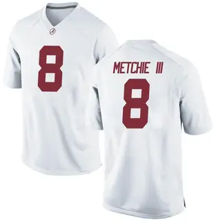 Game Youth John Metchie III Alabama Crimson Tide Nike Football College Jersey - White