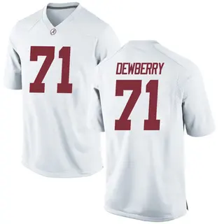 Game Youth Kam Dewberry Alabama Crimson Tide Nike Football College Jersey - White