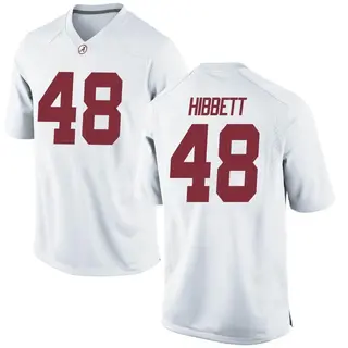 Game Youth Kneeland Hibbett Alabama Crimson Tide Nike Football College Jersey - White