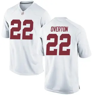 Game Youth LT Overton Alabama Crimson Tide Nike Football College Jersey - White