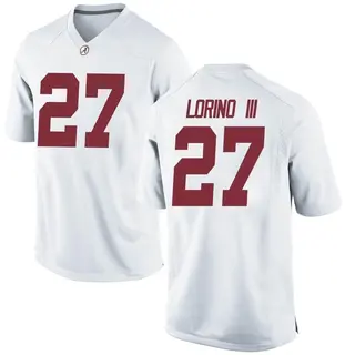 Game Youth Michael Lorino III Alabama Crimson Tide Nike Football College Jersey - White