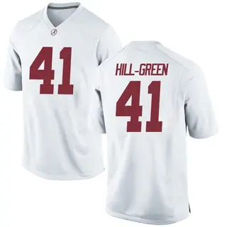Game Youth Nikhai Hill-Green Alabama Crimson Tide Nike Football College Jersey - White