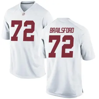 Game Youth Parker Brailsford Alabama Crimson Tide Nike Football College Jersey - White