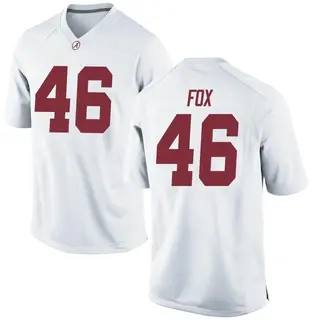 Game Youth Peyton Fox Alabama Crimson Tide Nike Football College Jersey - White