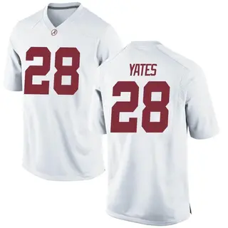 Game Youth Peyton Yates Alabama Crimson Tide Nike Football College Jersey - White