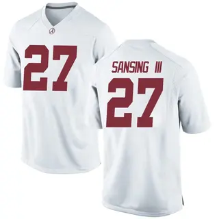 Game Youth Walter Sansing III Alabama Crimson Tide Nike Football College Jersey - White