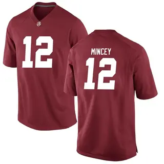 Game Youth Zavier Mincey Alabama Crimson Tide Nike Crimson Football College Jersey -