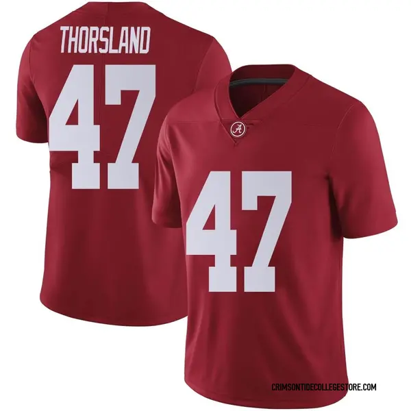 Limited Men's Adam Thorsland Alabama Crimson Tide Nike Crimson Football College Jersey -