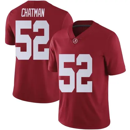 Limited Men's Braylon Chatman Alabama Crimson Tide Crimson Football College Jersey -