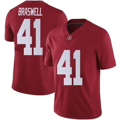 Limited Men's Chris Braswell Alabama Crimson Tide Crimson Football College Jersey -