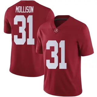 Limited Men's Cooper Mollison Alabama Crimson Tide Nike Crimson Football College Jersey -