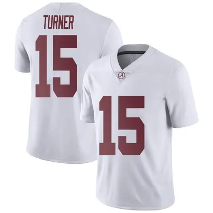 Limited Men's Dallas Turner Alabama Crimson Tide Football College Jersey - White