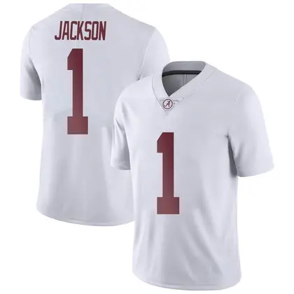 Limited Men's Domani Jackson Alabama Crimson Tide Football College Jersey - White