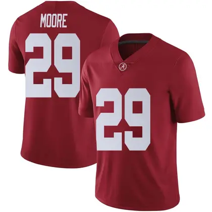 Limited Men's Fredrick Moore Alabama Crimson Tide Crimson Football College Jersey -