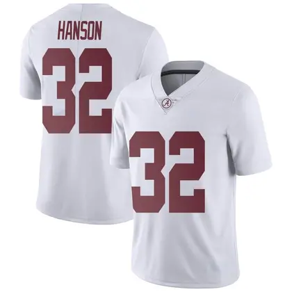 Limited Men's Griffin Hanson Alabama Crimson Tide Football College Jersey - White