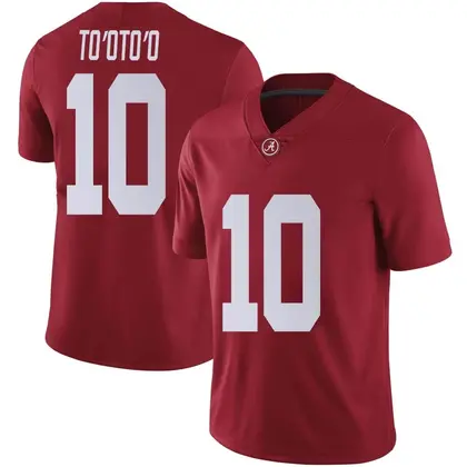 Limited Men's Henry To'oTo'o Alabama Crimson Tide Crimson Football College Jersey -