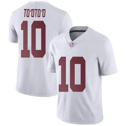 Limited Men's Henry To'oTo'o Alabama Crimson Tide Football College Jersey - White