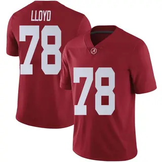 Limited Men's Jackson Lloyd Alabama Crimson Tide Nike Crimson Football College Jersey -