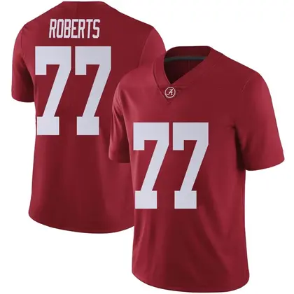 Limited Men's Jaeden Roberts Alabama Crimson Tide Crimson Football College Jersey -
