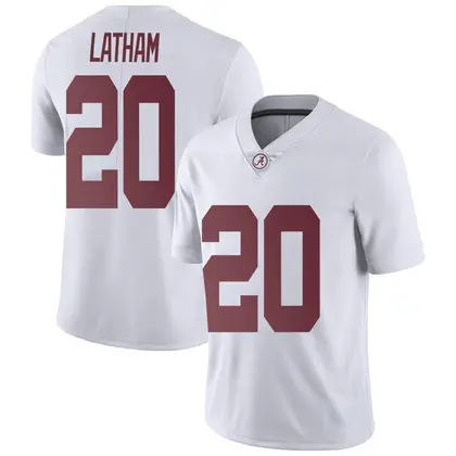 Limited Men's Jah-Marien Latham Alabama Crimson Tide Football College Jersey - White