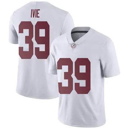 Limited Men's Jake Ivie Alabama Crimson Tide Football College Jersey - White